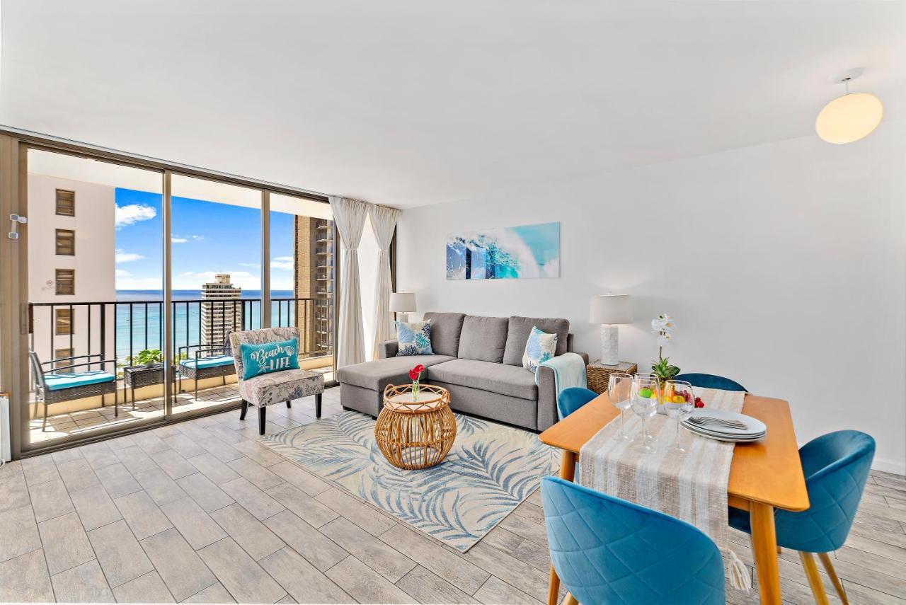 1Br With Great Ocean Views, 1 Block To Waikiki Beach Honolulu Exteriör bild