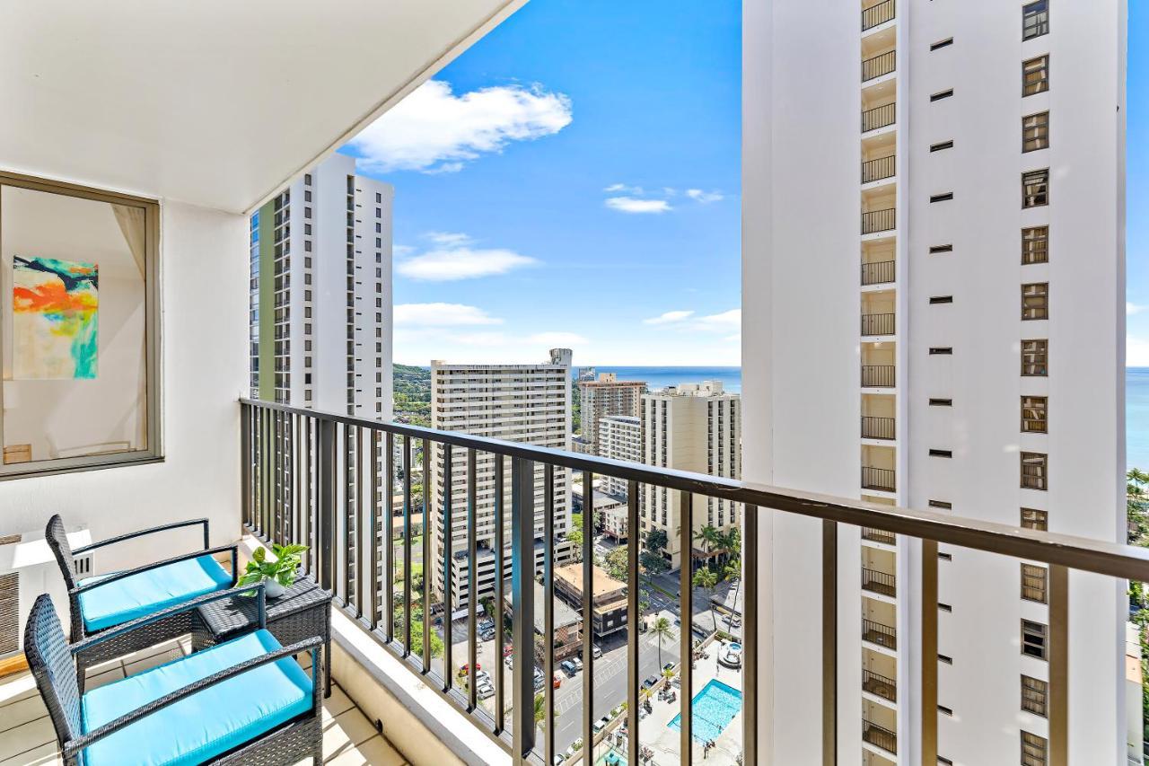 1Br With Great Ocean Views, 1 Block To Waikiki Beach Honolulu Exteriör bild