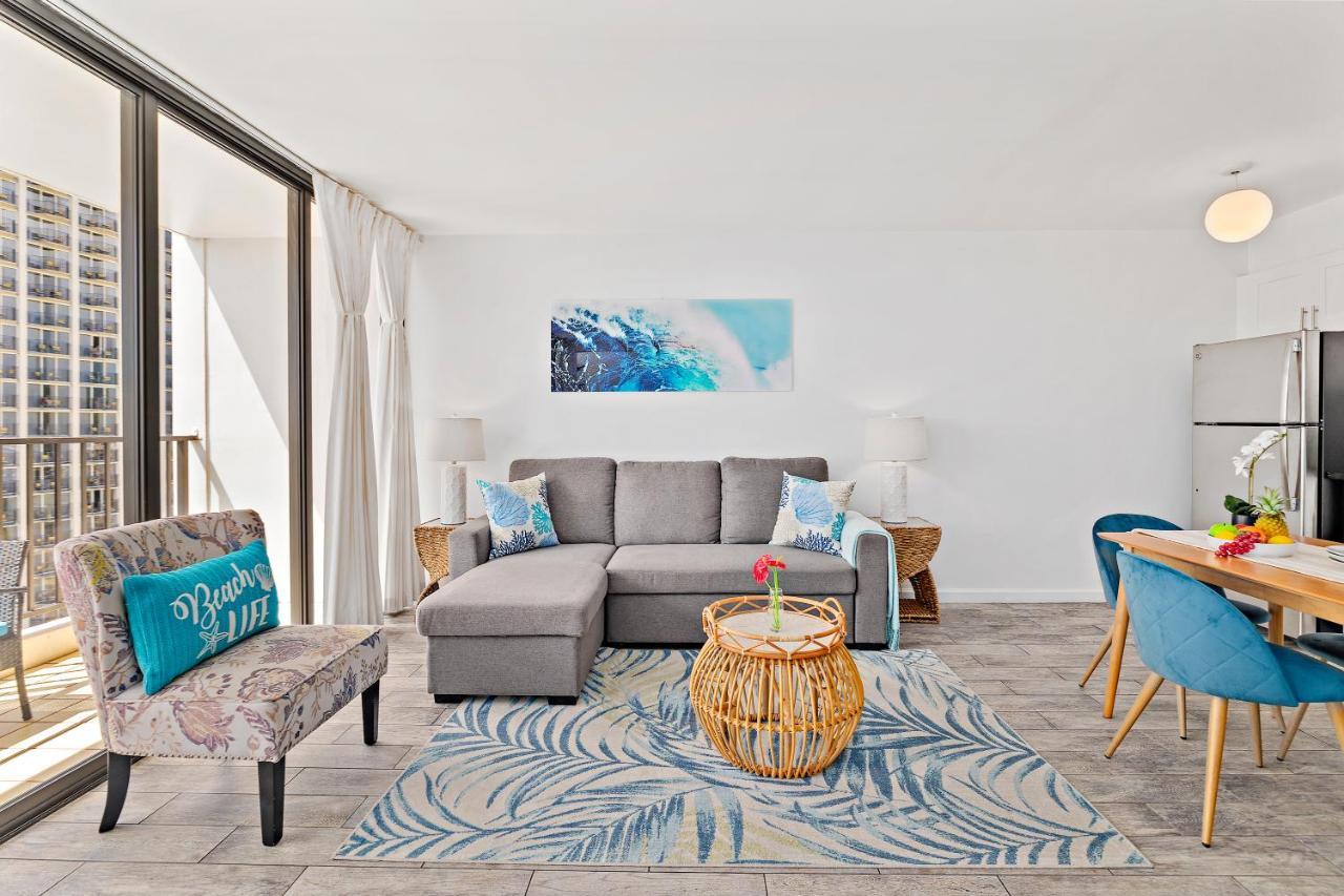 1Br With Great Ocean Views, 1 Block To Waikiki Beach Honolulu Exteriör bild