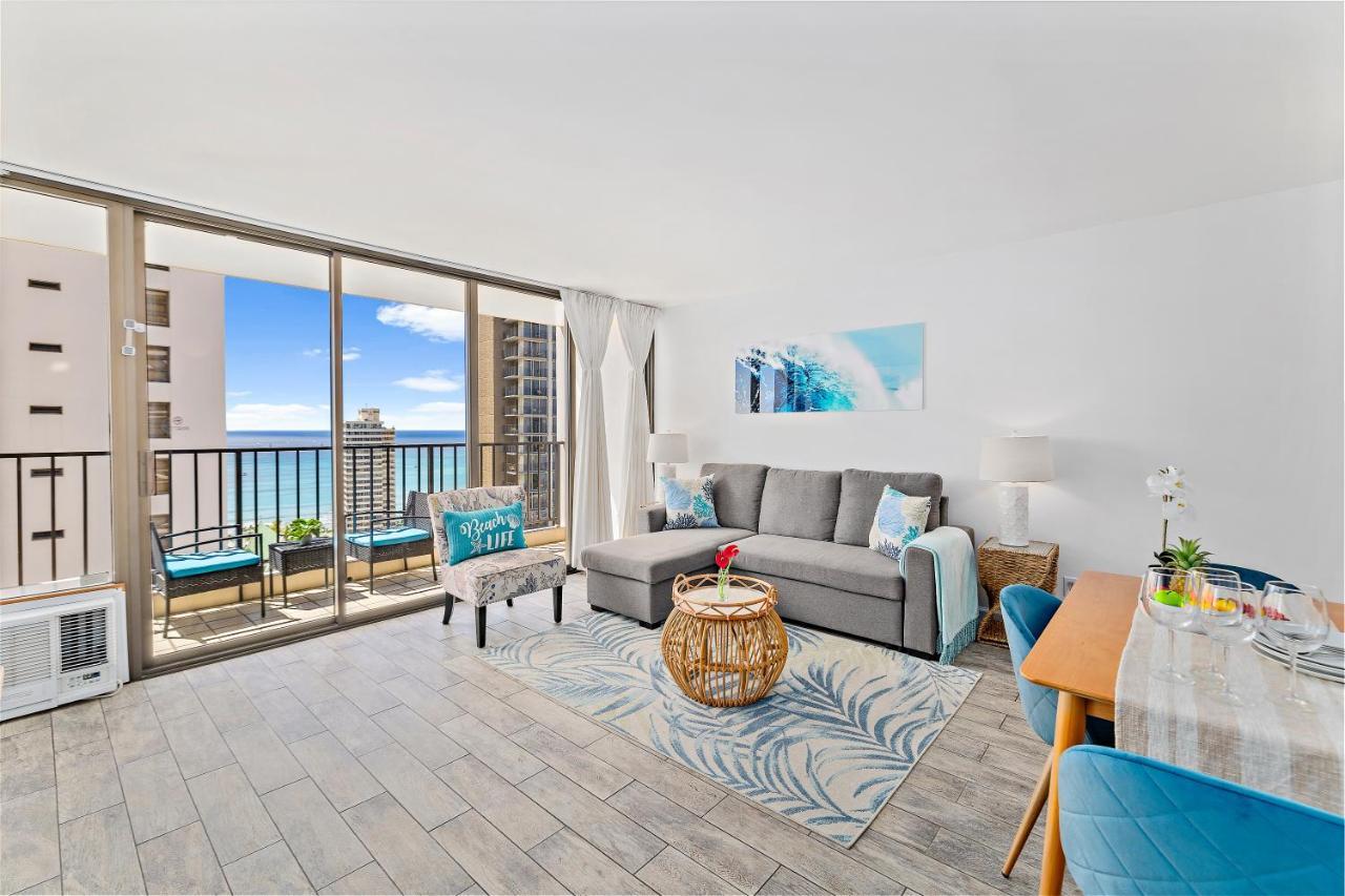 1Br With Great Ocean Views, 1 Block To Waikiki Beach Honolulu Exteriör bild