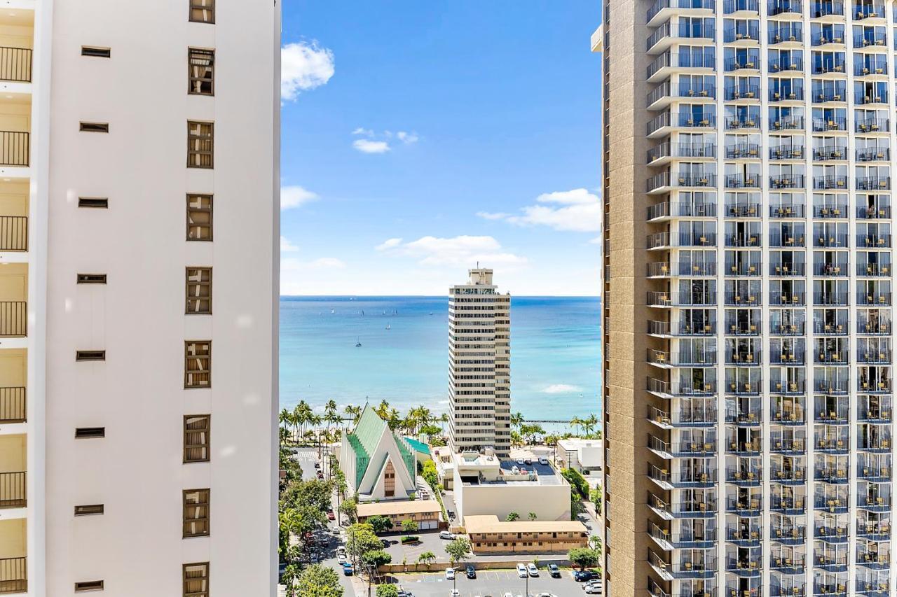 1Br With Great Ocean Views, 1 Block To Waikiki Beach Honolulu Exteriör bild