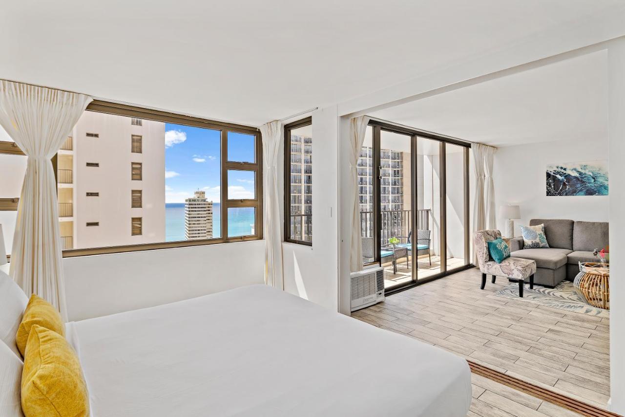 1Br With Great Ocean Views, 1 Block To Waikiki Beach Honolulu Exteriör bild