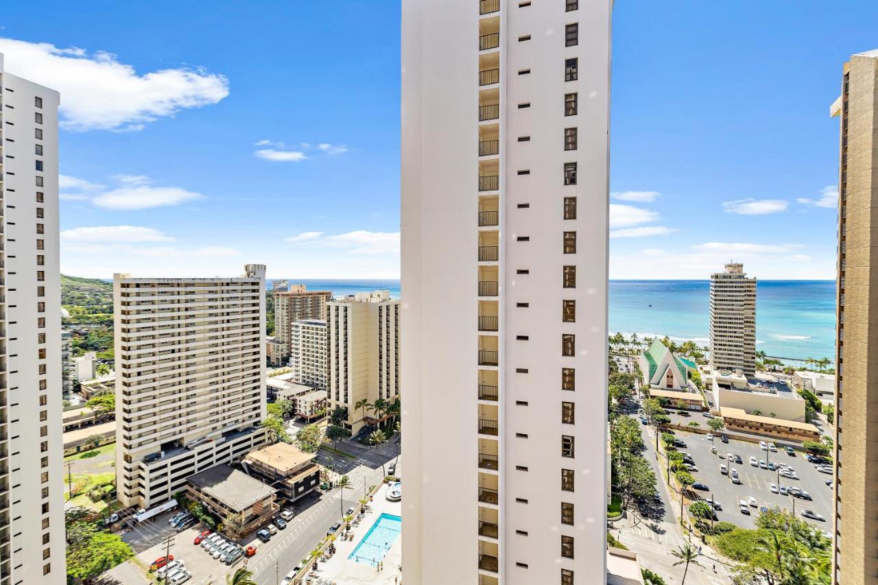 1Br With Great Ocean Views, 1 Block To Waikiki Beach Honolulu Exteriör bild